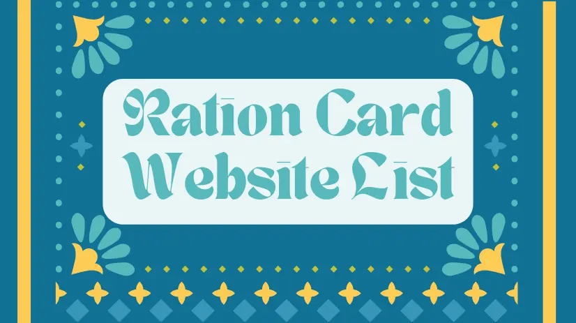 Ration Card Website List
